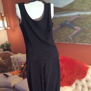 Very Chic 2 piece Vintage nylon/metallic outfit